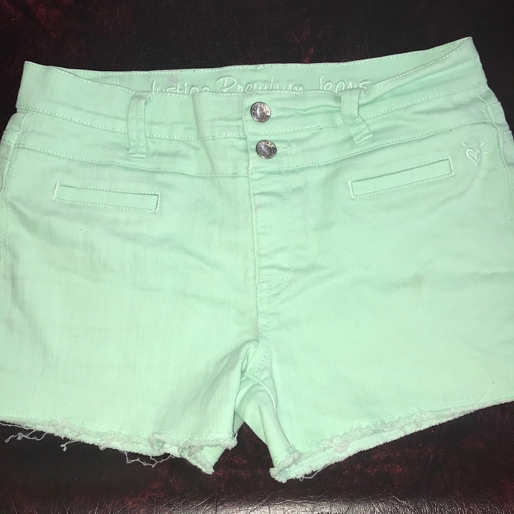 Green Justice Denim Shorts